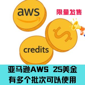 亚马逊AWS25刀抵扣码